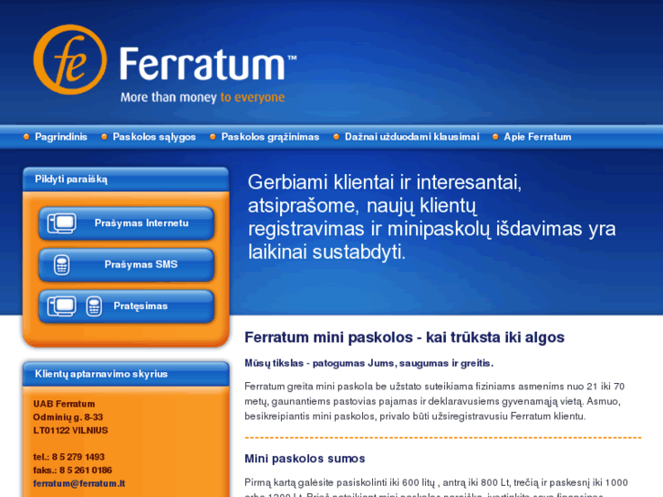 www.ferratum.lt