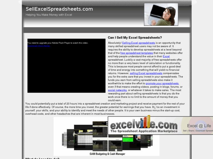 www.sellexcelspreadsheets.com