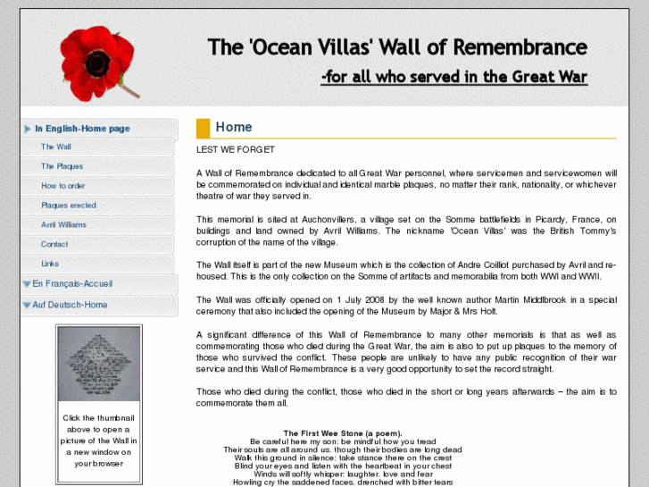 www.ww1wallofremembrance.org