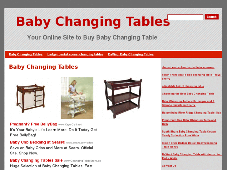 www.babychangingtablesstore.com