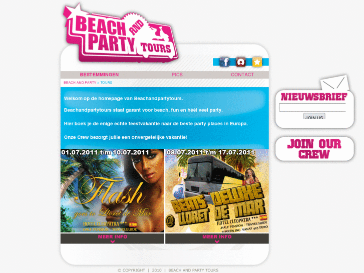 www.beachandpartytours.com