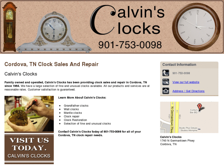 www.calvinclocks.com