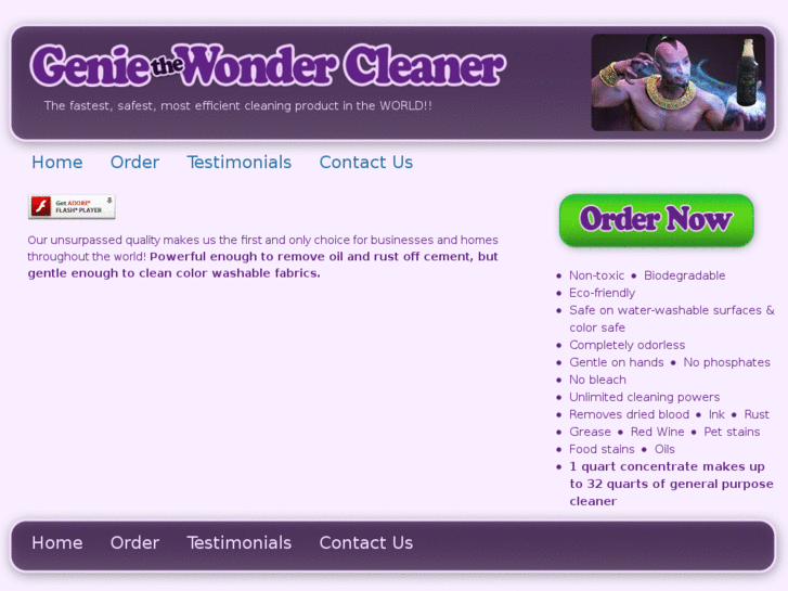 www.geniewondercleaner.com