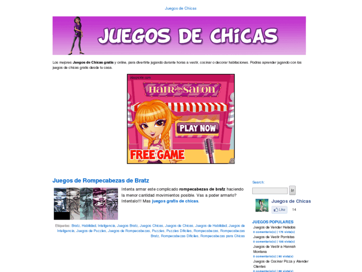 www.juegosgratisdechicas.org