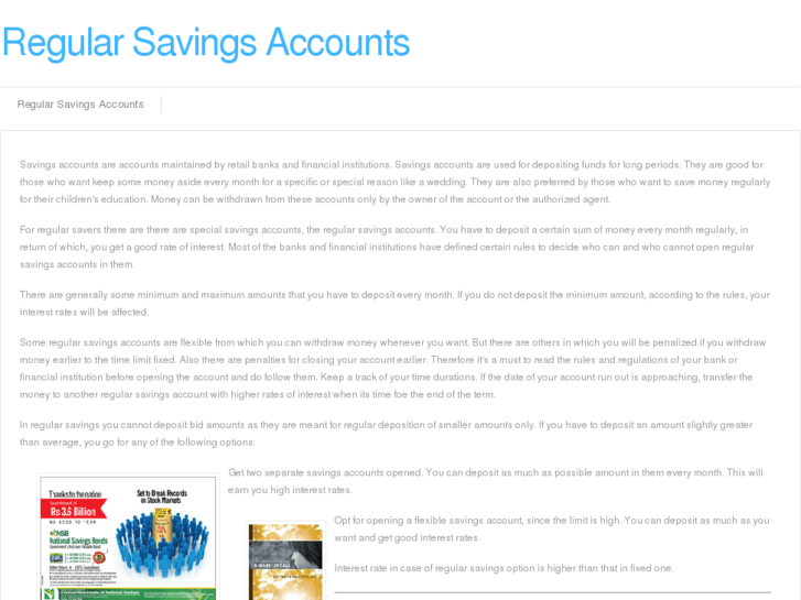 www.regularsavingsaccounts.info
