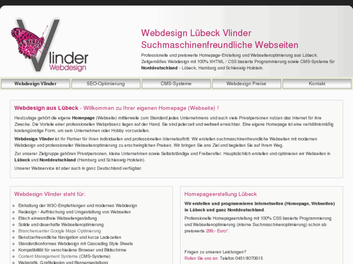 www.webdesign-vlinder.de