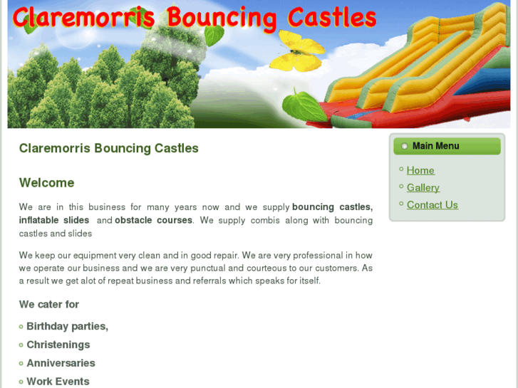 www.claremorrisbouncingcastles.com