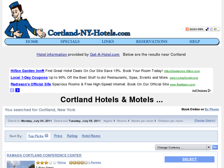 www.cortland-ny-hotels.com