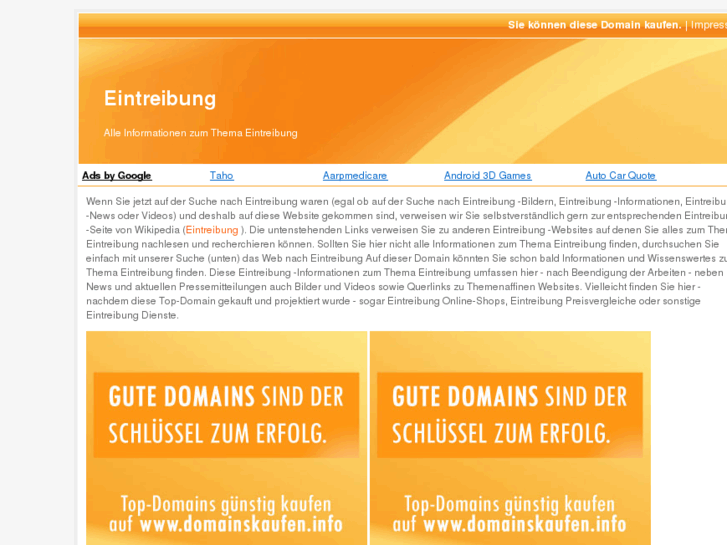 www.eintreibung.org