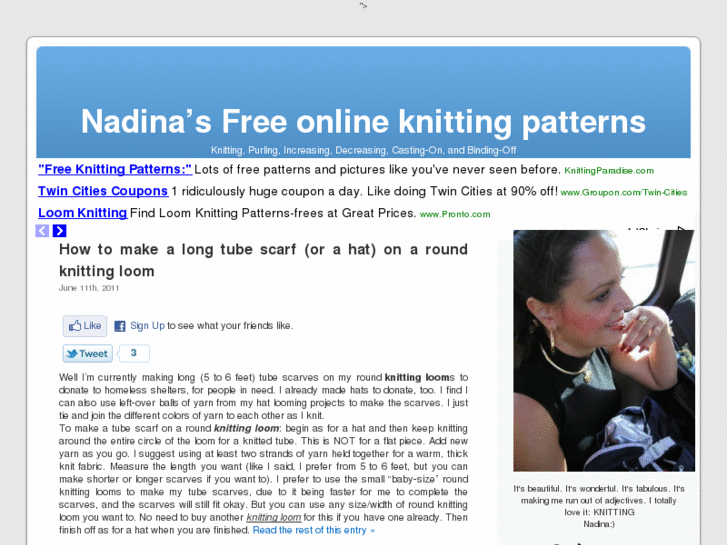 www.happyknittingprojects.info