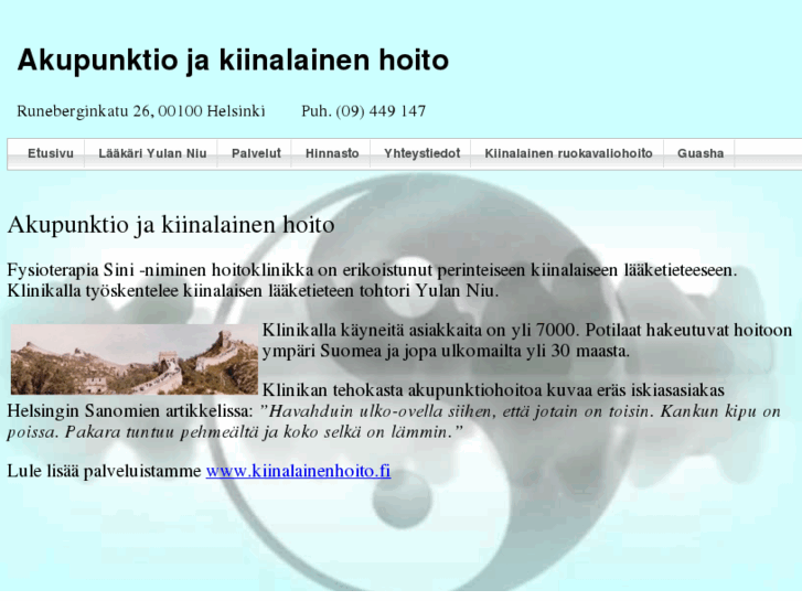 www.kiinalainenakupunktio.com