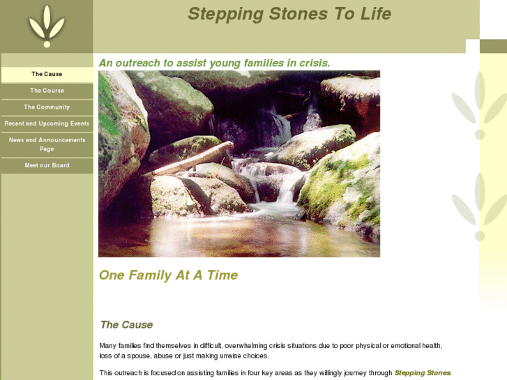 www.steppingstonestolife.org