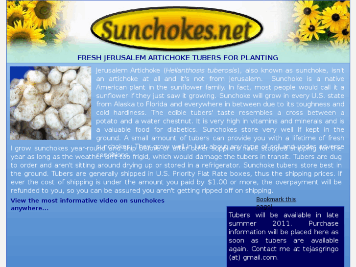 www.sunchokes.net