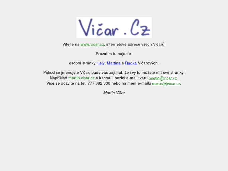 www.vicar.cz