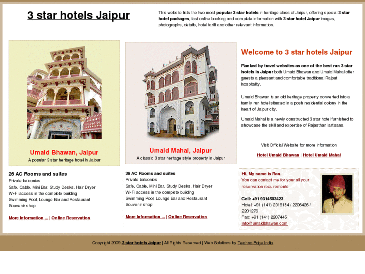 www.3starhotelsjaipur.com