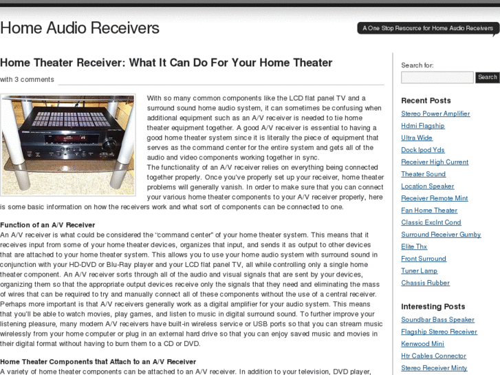www.homeaudioreceiver.info