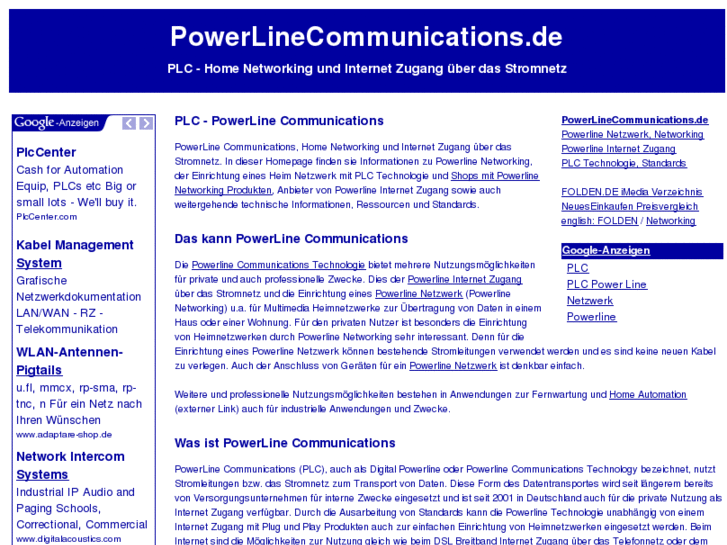 www.powerlinecommunications.de