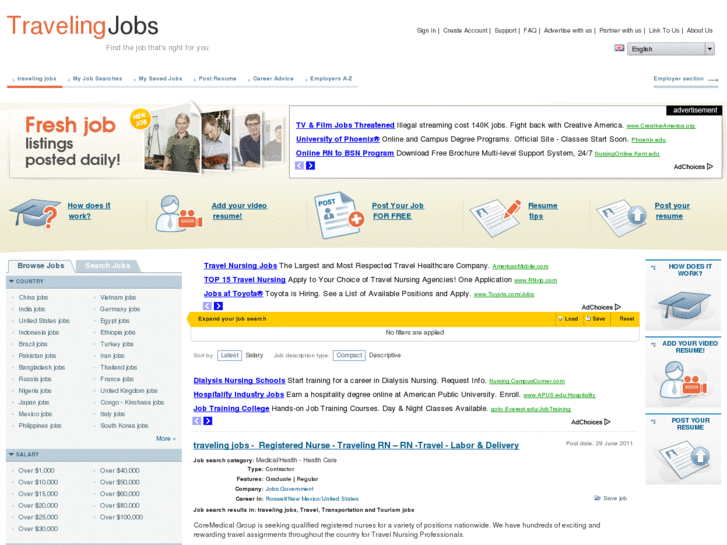 www.travelingjobsboard.com