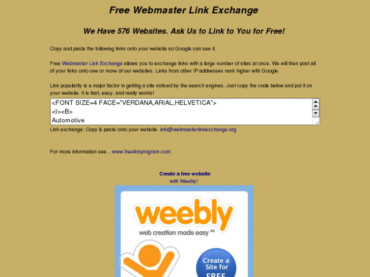 www.webmasterlinkexchange.net