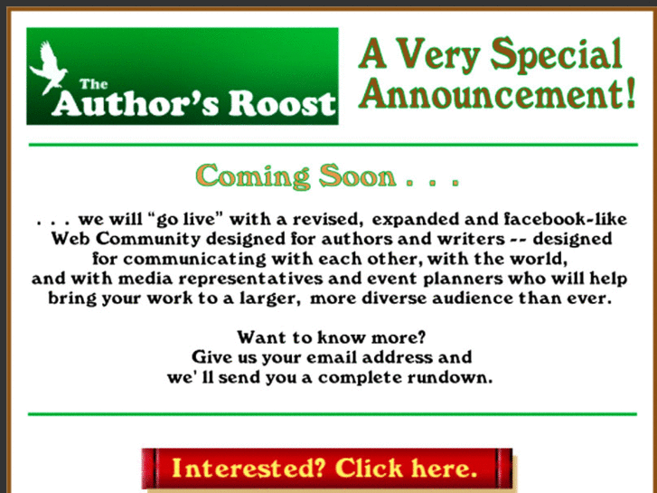 www.authorsroost.com