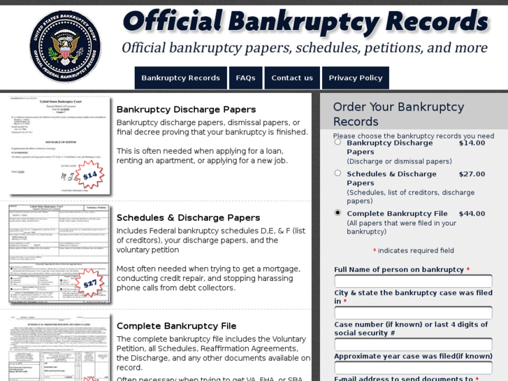 www.bankruptcy-records.org