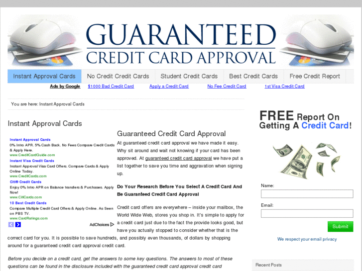 www.guaranteedcreditcardapproval.net