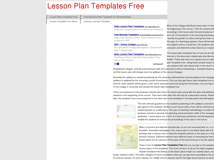 www.lessonplantemplatesfree.com