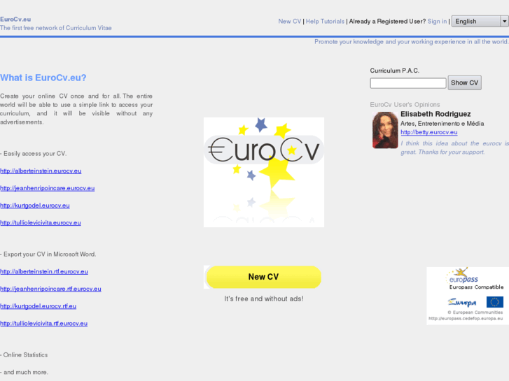 www.eurocv.eu