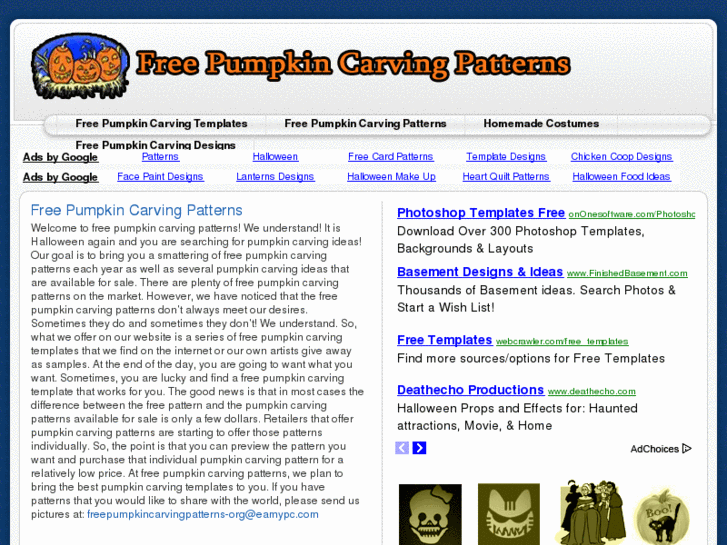 www.freepumpkincarvingpatterns.org