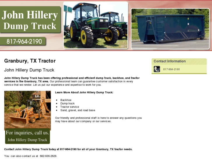 www.johnhillerydumptruck.com