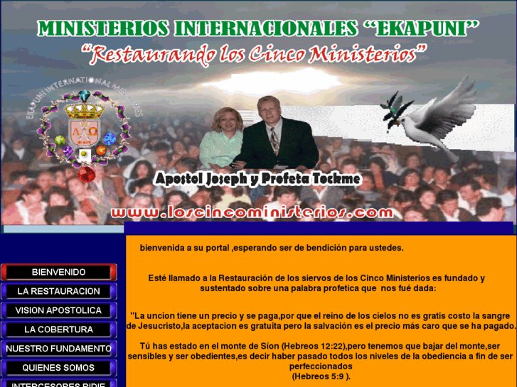 www.loscincoministerios.com