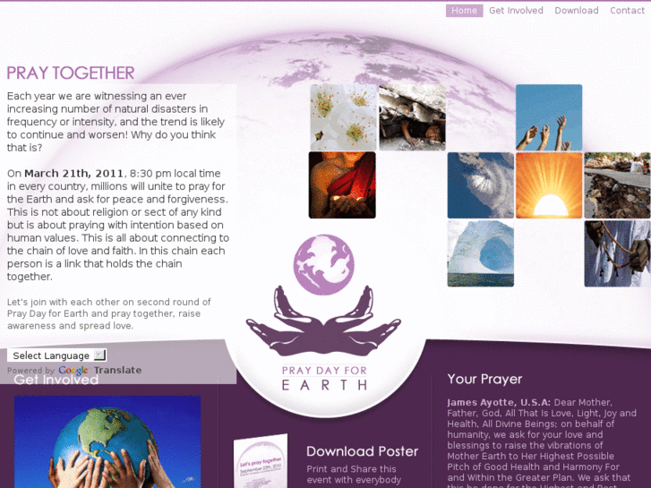 www.praydayforearth.org