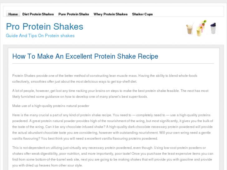 www.proproteinshakes.com