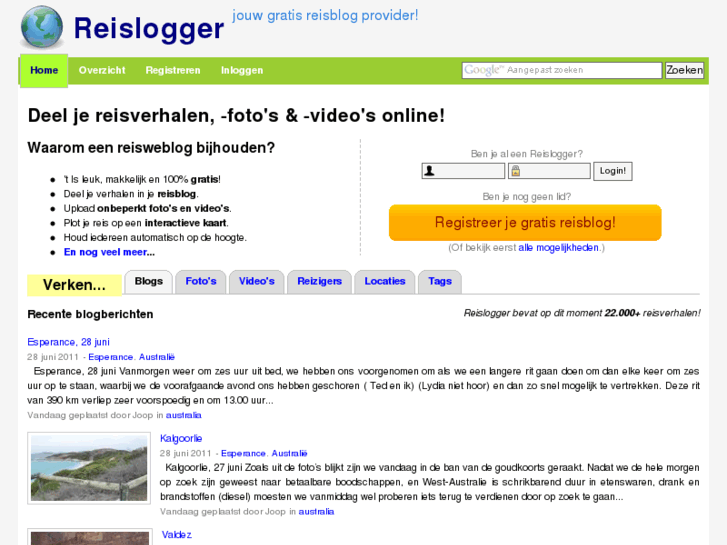 www.reislogger.nl