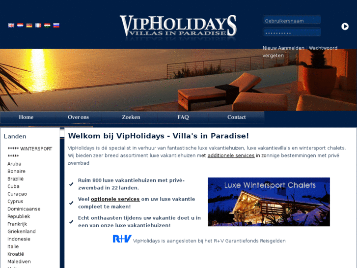 www.vipholidays.nl