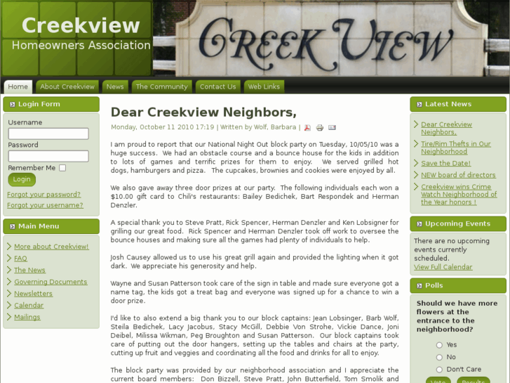 www.creekviewhomeowners.com