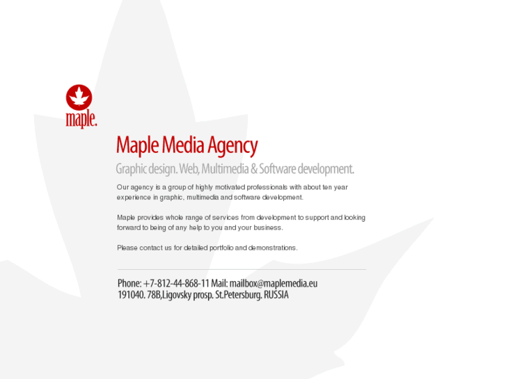 www.maplemedia.eu