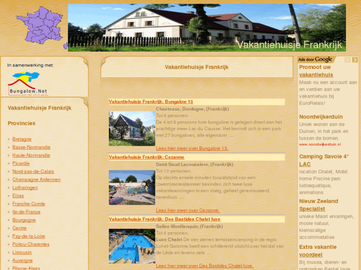 www.vakantiehuisjefrankrijk.eu