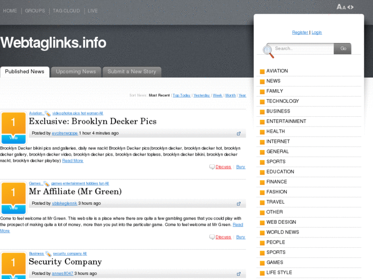 www.webtaglinks.info