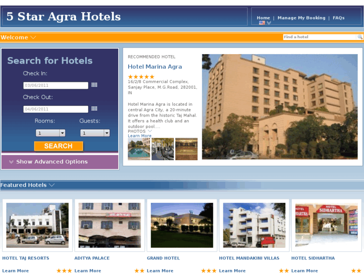 www.5staragrahotels.com