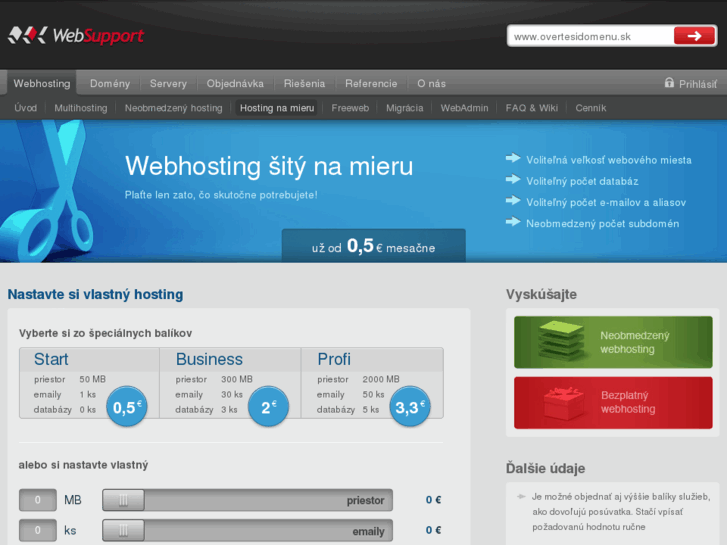 www.customhosting.sk