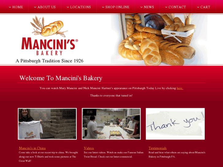 www.mancinibakery.com