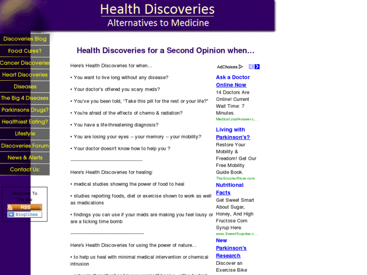 www.healthdiscoveries.net