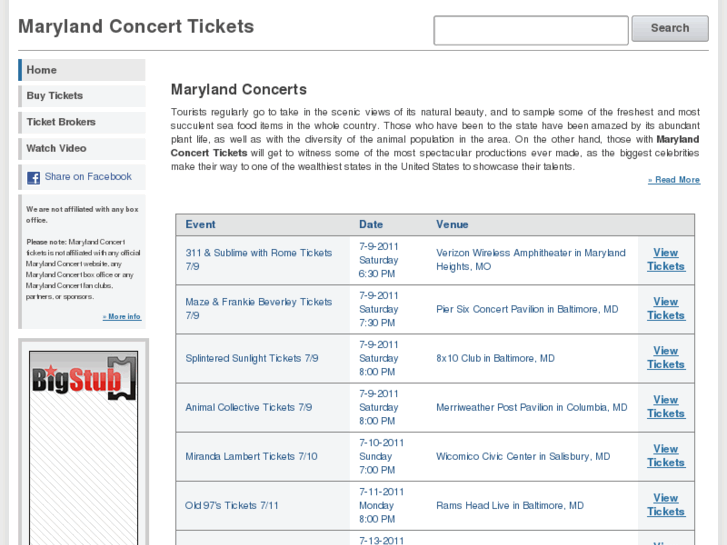 www.marylandconcerttickets.com