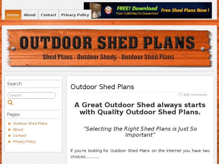 www.outdoor-shed-plans.com