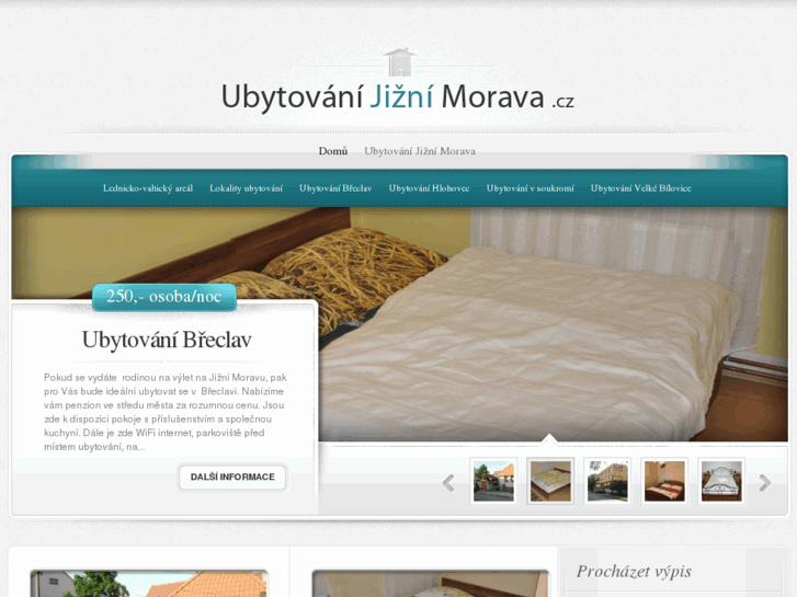 www.ubytovanijiznimorava.cz