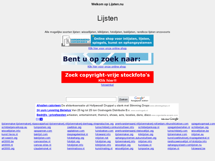 www.lijsten.nu