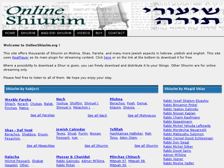 www.onlyshiurim.com