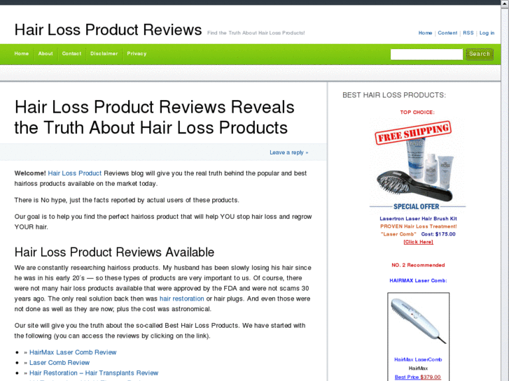 www.hairlossproductblog.com