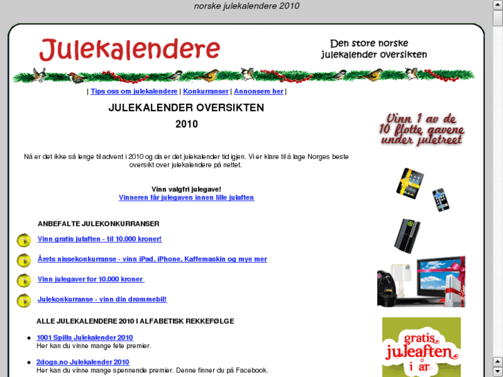 www.julekalendere.com